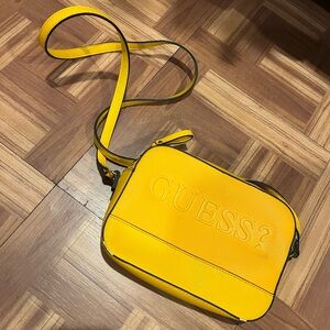 Guess Bright Yellow Messenger Bag